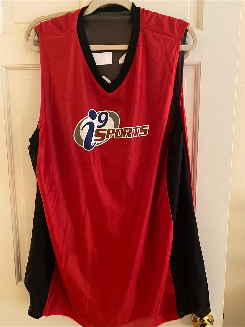 i9 Sports Red & Black Basketball Jersey - reversible